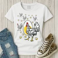 Roseanne Chicken Funny Roseanne Rooster And Egg Women's T-Shirt thumb 3