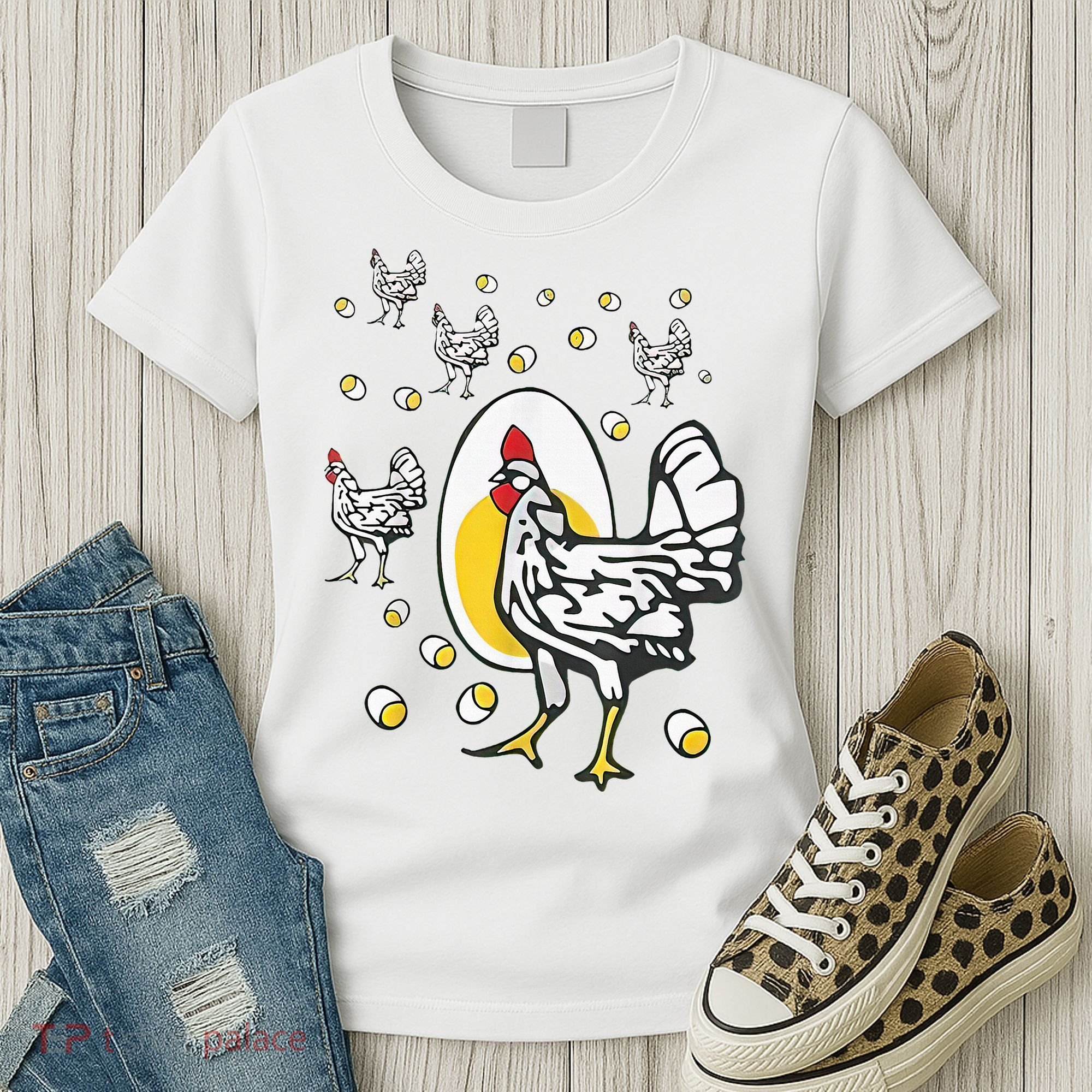 Roseanne Chicken Funny Roseanne Rooster And Egg Women's T-Shirt