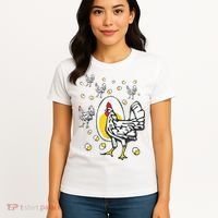 Roseanne Chicken Funny Roseanne Rooster And Egg Women's T-Shirt thumb 4
