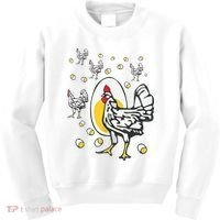 Roseanne Chicken Funny Roseanne Rooster And Egg Kids Sweatshirt thumb 0