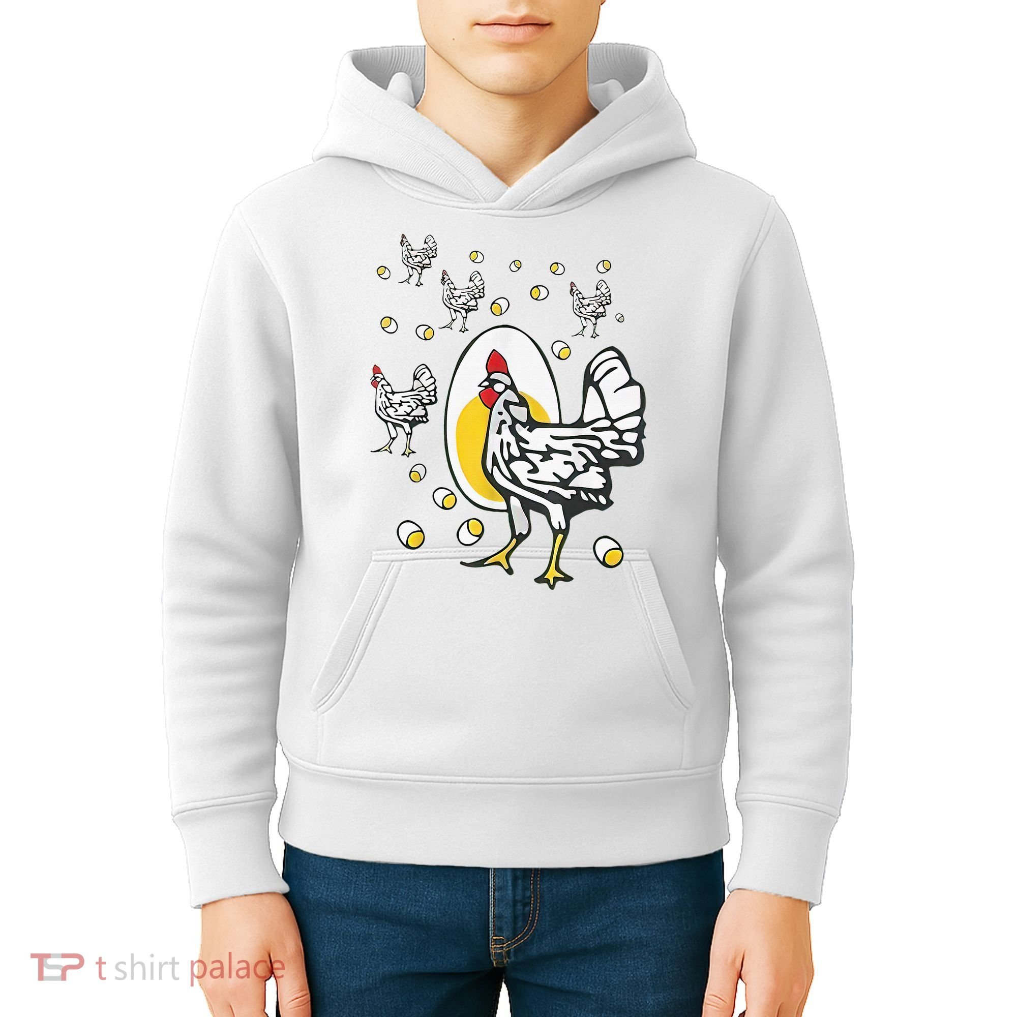 Roseanne Chicken Funny Roseanne Rooster And Egg Kids Hoodie