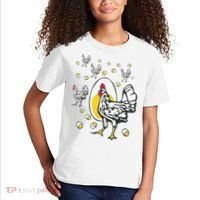 Roseanne Chicken Funny Roseanne Rooster And Egg Kids T-Shirt thumb 2