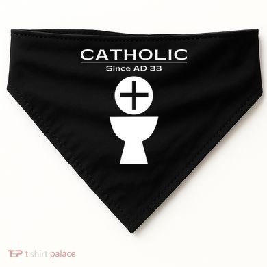 Roman Catholic Gift Since AD 33 USA-Made Doggie Bandana