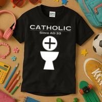 Roman Catholic Gift Since AD 33 Kids T-Shirt thumb 3
