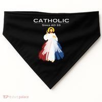 Roman Catholic Gift Since AD 33 USA-Made Doggie Bandana thumb 0