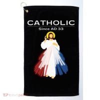 Roman Catholic Gift Since AD 33 Golf Towel thumb 0