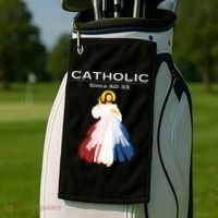 Roman Catholic Gift Since AD 33 Golf Towel thumb 2