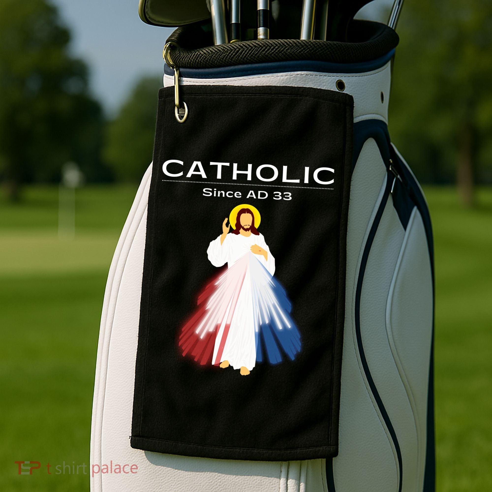 Roman Catholic Gift Since AD 33 Golf Towel