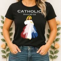 Roman Catholic Gift Since AD 33 Women's T-Shirt thumb 2