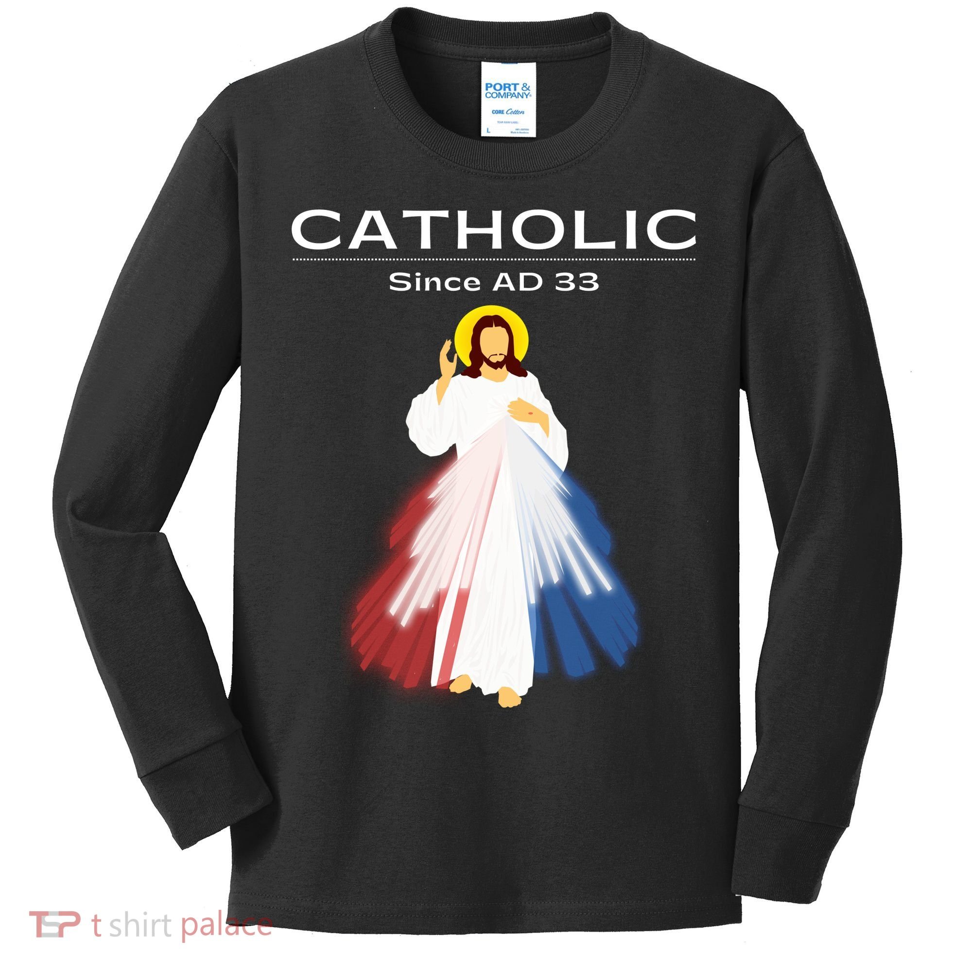 Roman Catholic Gift Since AD 33 Kids Long Sleeve Shirt
