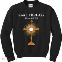 Roman Catholic Gift Since AD 33 Kids Sweatshirt thumb 0