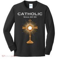 Roman Catholic Gift Since AD 33 Kids Long Sleeve Shirt thumb 0