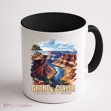 Retro Classic Grand Canyon National Park  Coffee Mug back