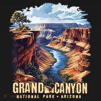 Retro Classic Grand Canyon National Park  Mousepad thumb 1