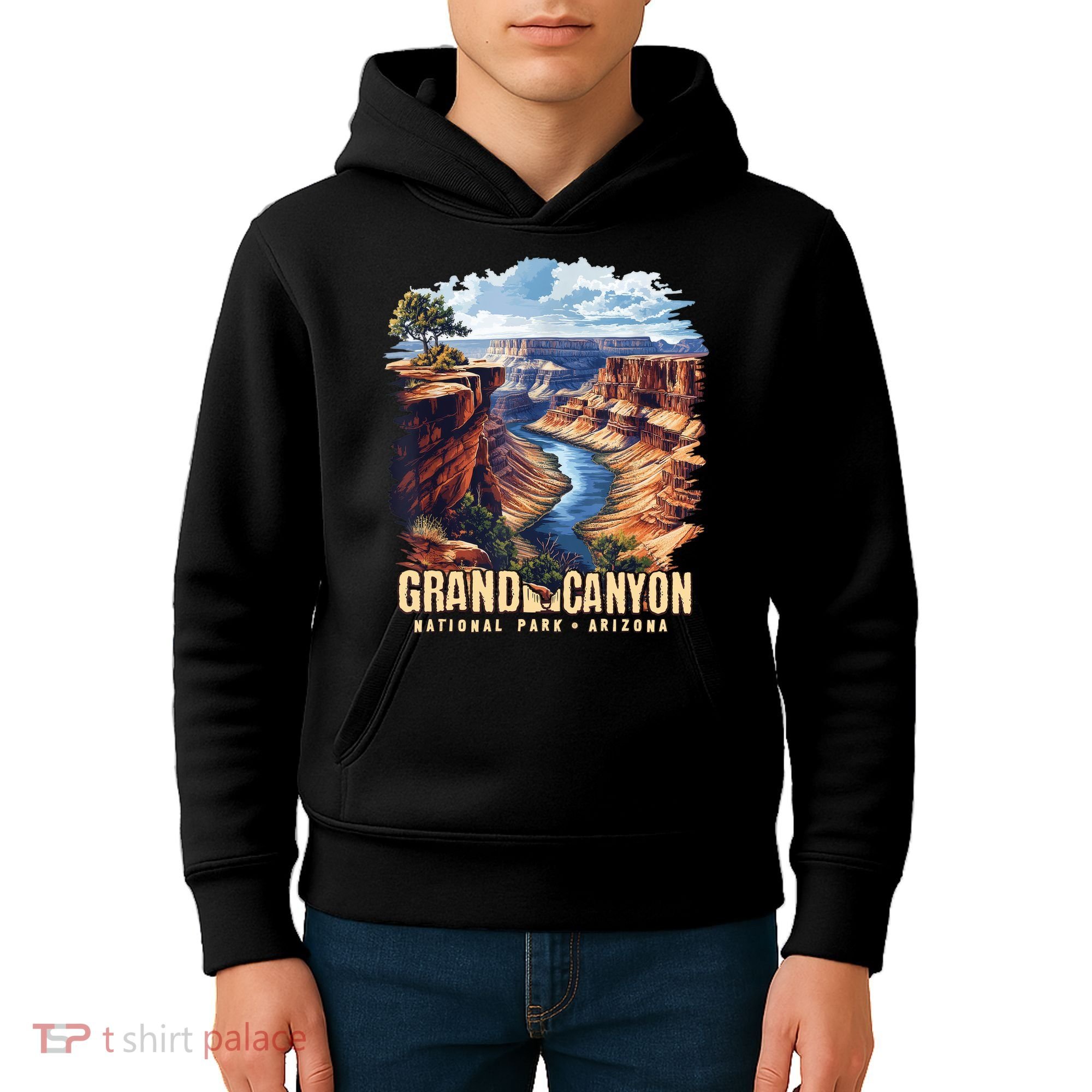 Retro Classic Grand Canyon National Park  Kids Hoodie