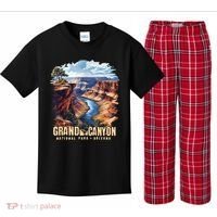 Retro Classic Grand Canyon National Park  Kids Plaid Pajama Set thumb 0