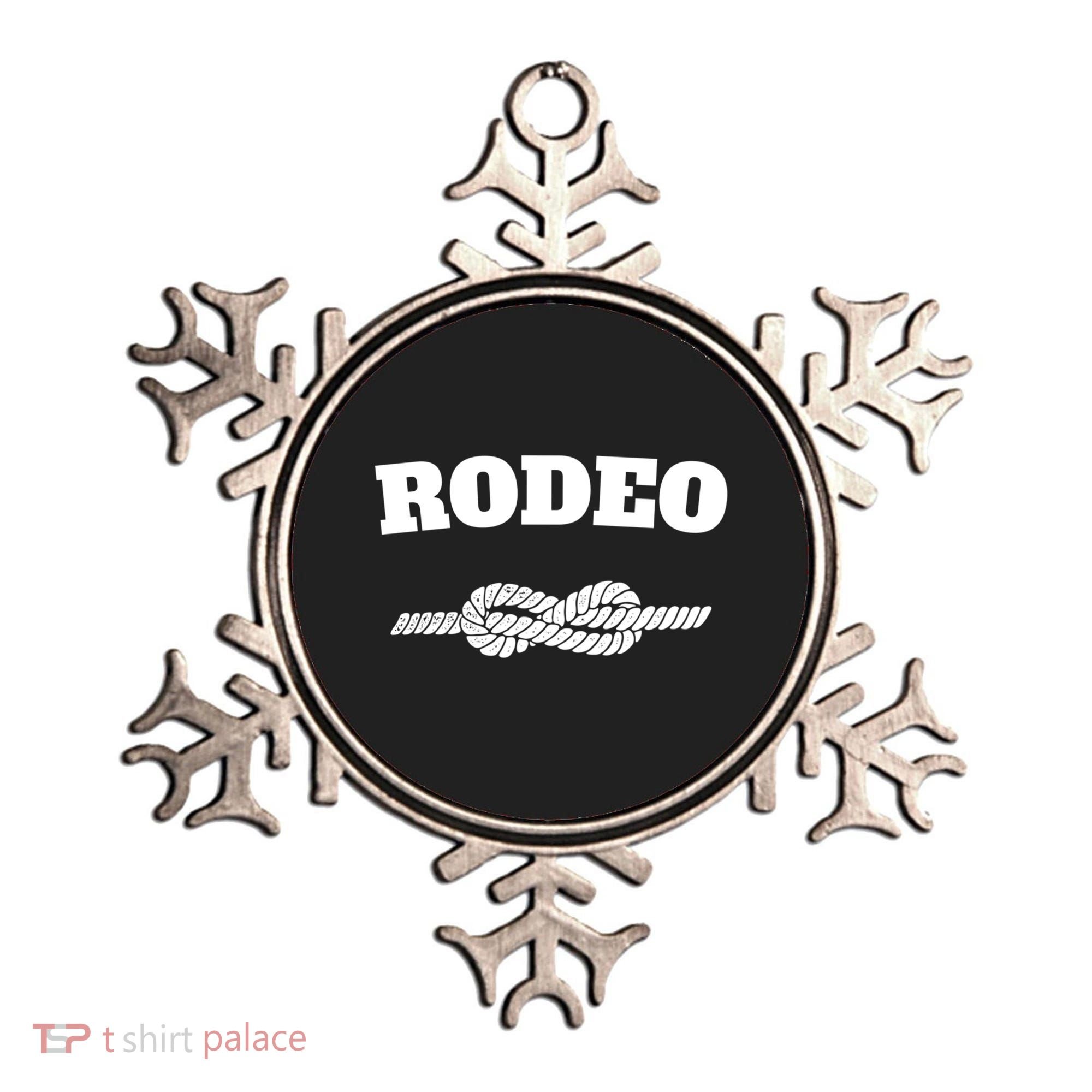 Rodeo Cool Gift Cow Western County Southern Horse Lover Ornament