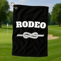 Rodeo Cool Gift Cow Western County Southern Horse Lover Golf Towel thumb 1
