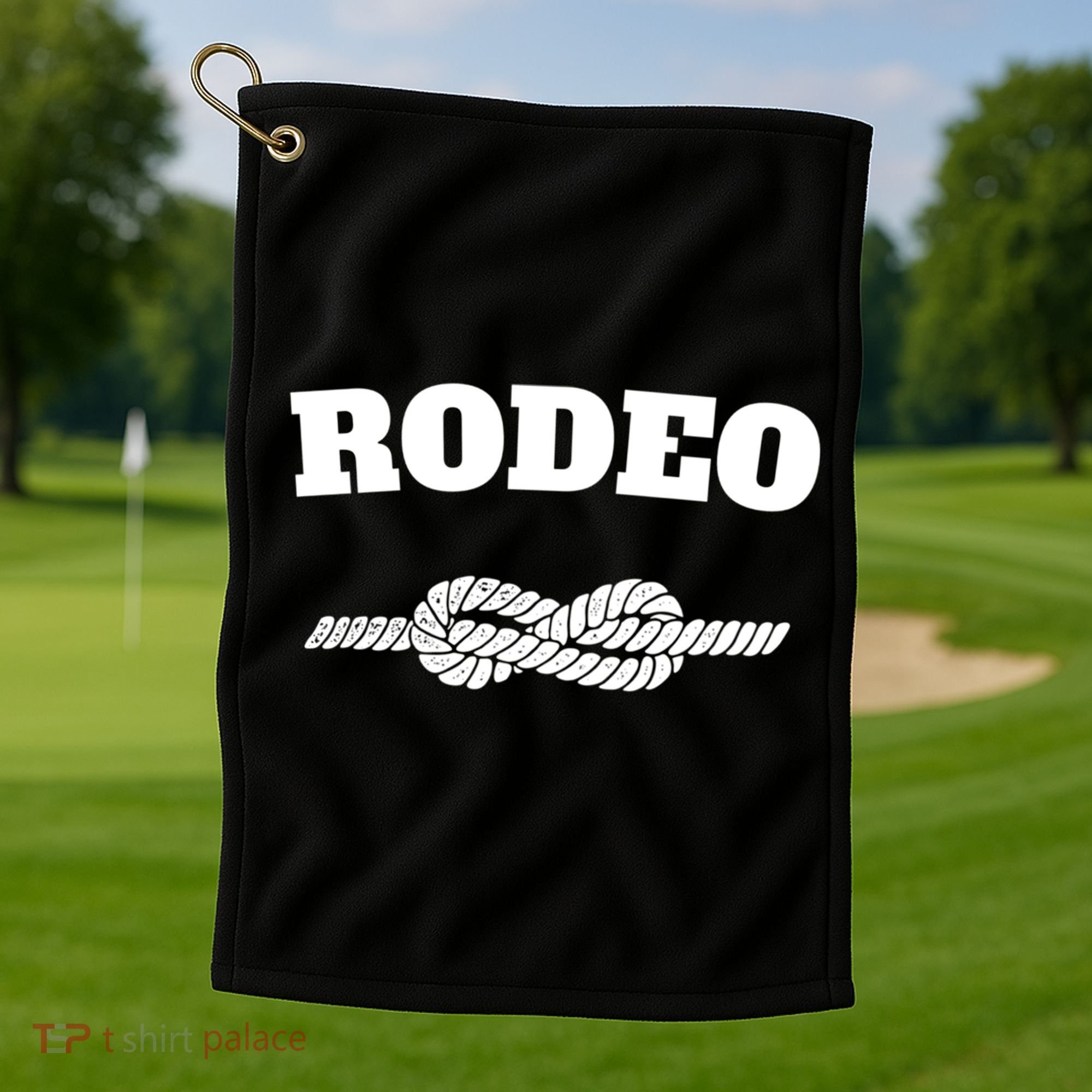 Rodeo Cool Gift Cow Western County Southern Horse Lover Golf Towel