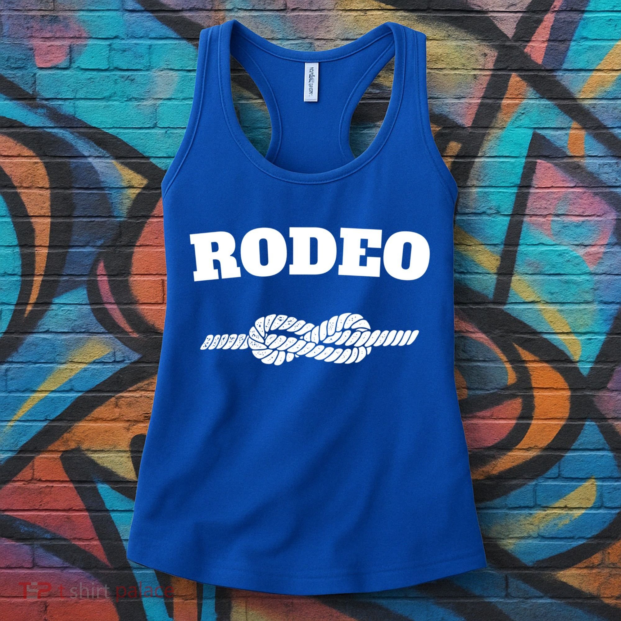 Rodeo Cool Gift Cow Western County Southern Horse Lover Women's Tank Top