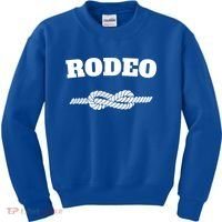 Rodeo Cool Gift Cow Western County Southern Horse Lover Kids Sweatshirt thumb 0