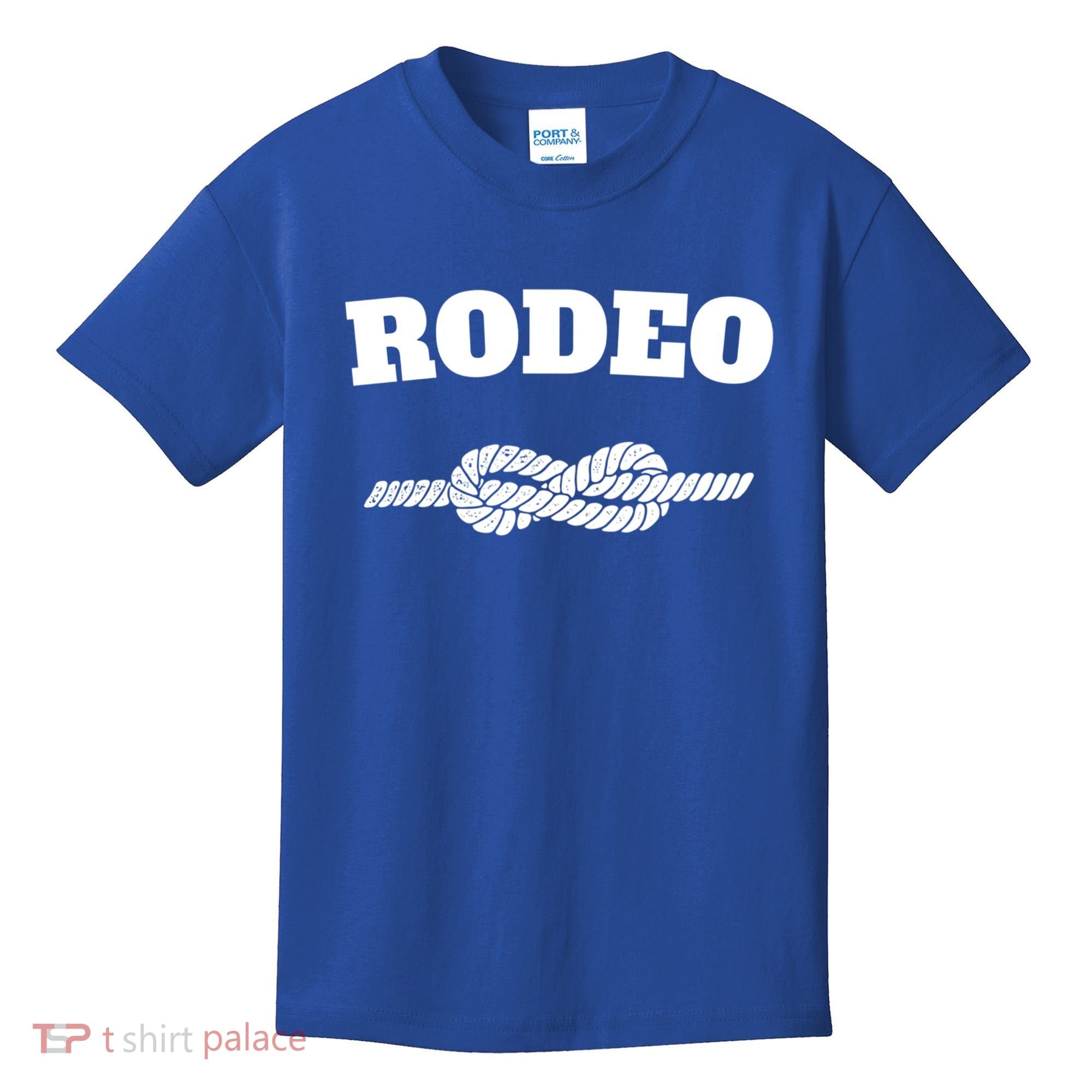 Rodeo Cool Gift Cow Western County Southern Horse Lover Kids T-Shirt