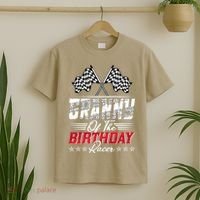 Race Car Granny Of The Birthday Racer Racing Family T-Shirt thumb 2