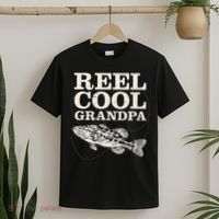 Reel Cool Grandpa Fly Fishing Walleye Fishing Pole Grandpa T-Shirt thumb 2