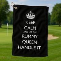 Rummy Card Game Players Funny Card Game Champion Winner Golf Towel thumb 1