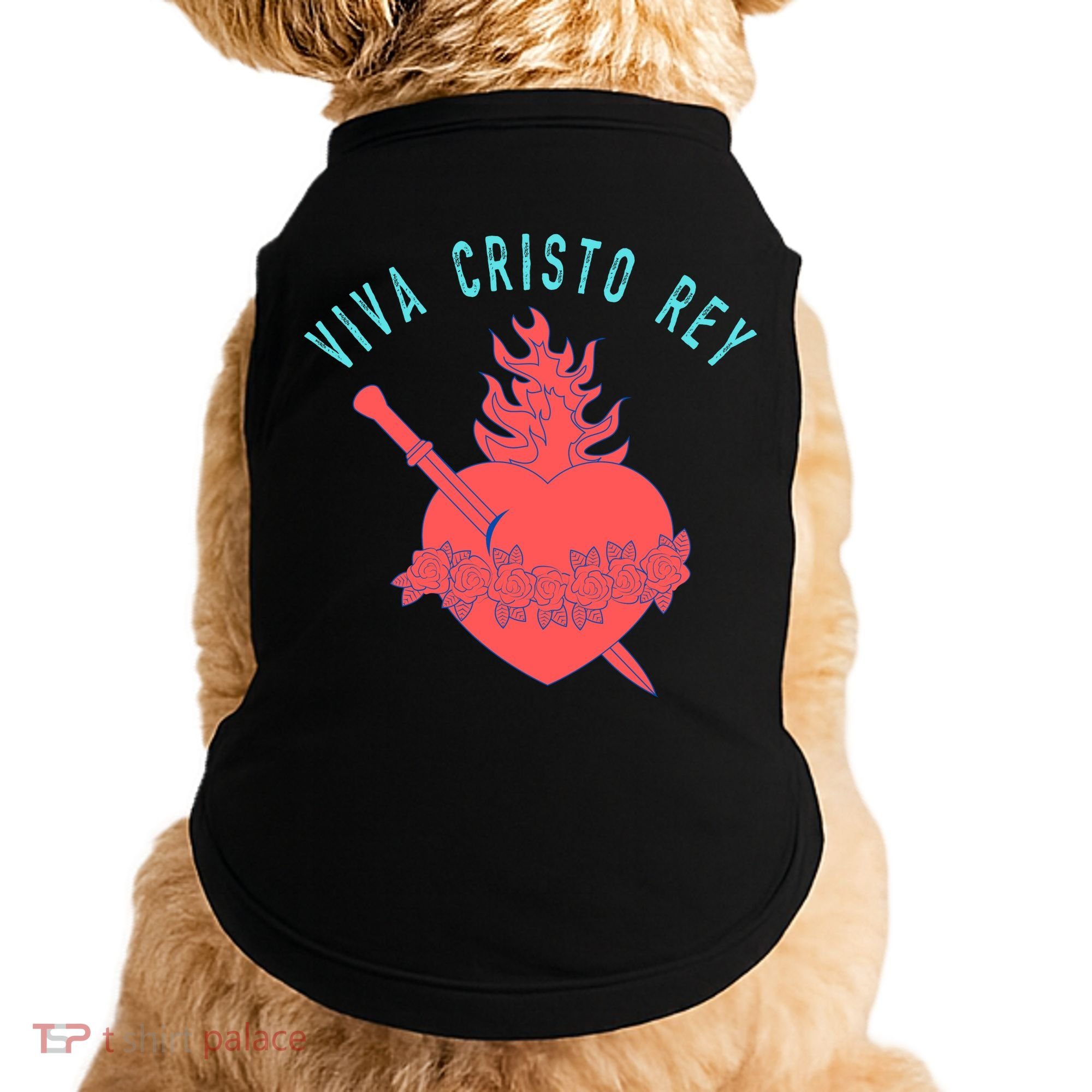 Roman Catholic Gift Viva Cristo Rey Doggie Tank