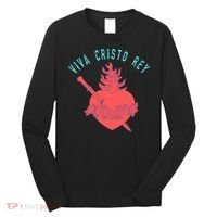 Roman Catholic Gift Viva Cristo Rey Long Sleeve Shirt thumb 0