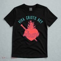 Roman Catholic Gift Viva Cristo Rey T-Shirt thumb 5