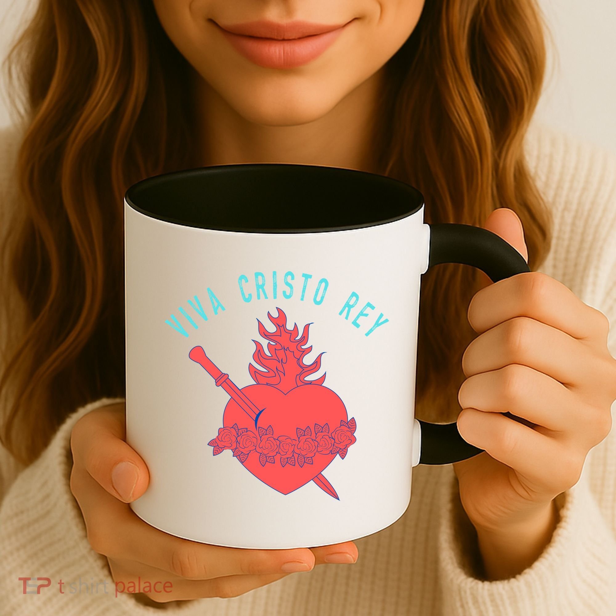 Roman Catholic Gift Viva Cristo Rey Coffee Mug