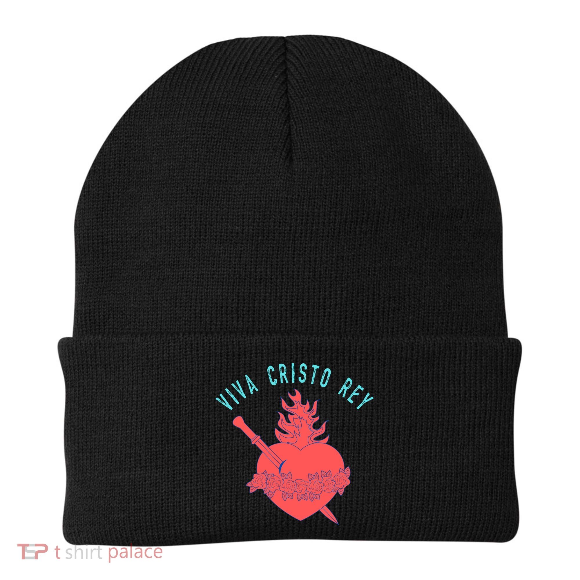 Roman Catholic Gift Viva Cristo Rey Beanie