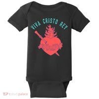 Roman Catholic Gift Viva Cristo Rey Baby Bodysuit thumb 0
