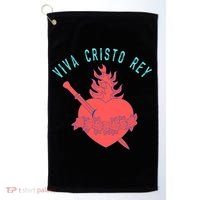 Roman Catholic Gift Viva Cristo Rey Golf Towel thumb 0