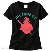 Roman Catholic Gift Viva Cristo Rey Women's T-Shirt thumb 0