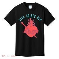 Roman Catholic Gift Viva Cristo Rey Kids T-Shirt thumb 0