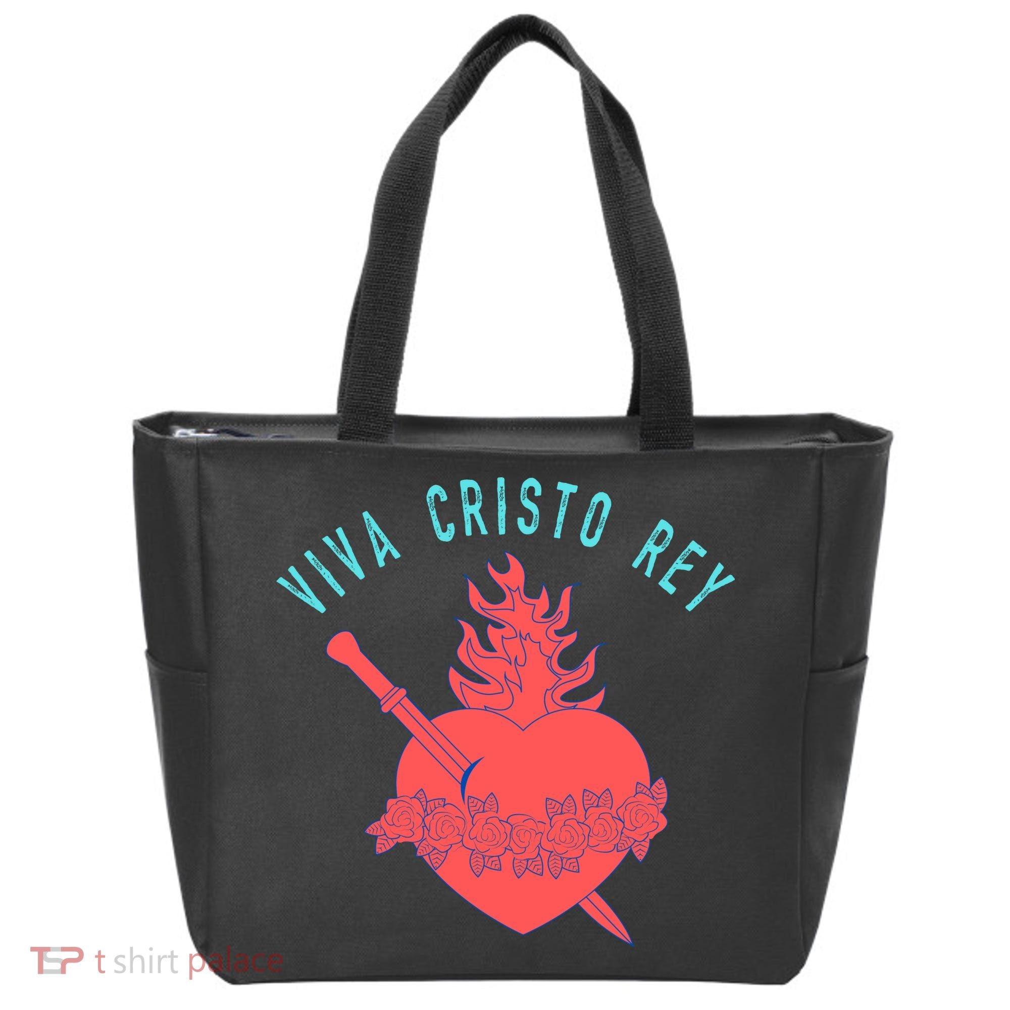 Roman Catholic Gift Viva Cristo Rey Tote Bag
