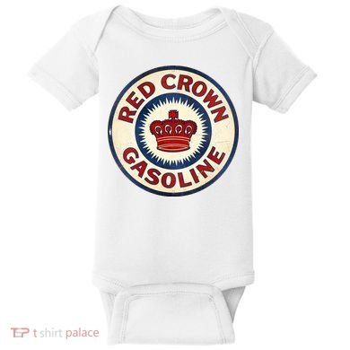 Red Crown Gas Vintage Sign Baby Bodysuit