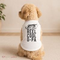 Reel Cool Gpa Funny Retro Fishing Doggie Tank thumb 2