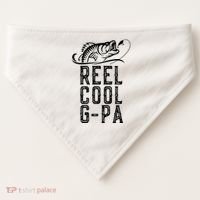 Reel Cool Gpa Funny Retro Fishing USA-Made Doggie Bandana thumb 0