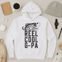 Reel Cool Gpa Funny Retro Fishing Hoodie thumb 3