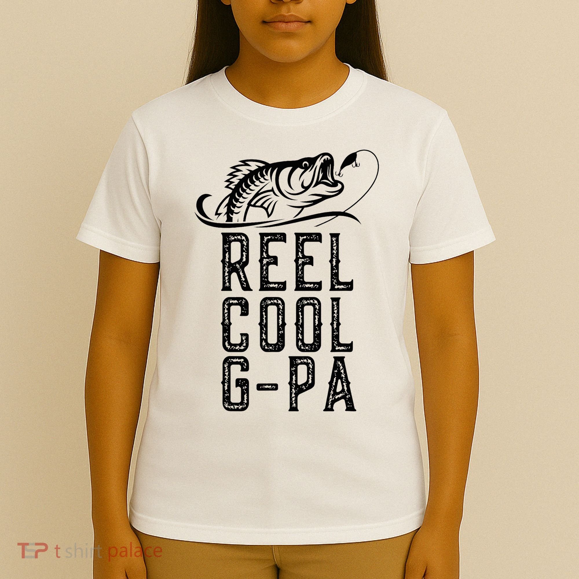 Reel Cool Gpa Funny Retro Fishing T-Shirt