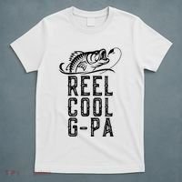Reel Cool Gpa Funny Retro Fishing T-Shirt thumb 5
