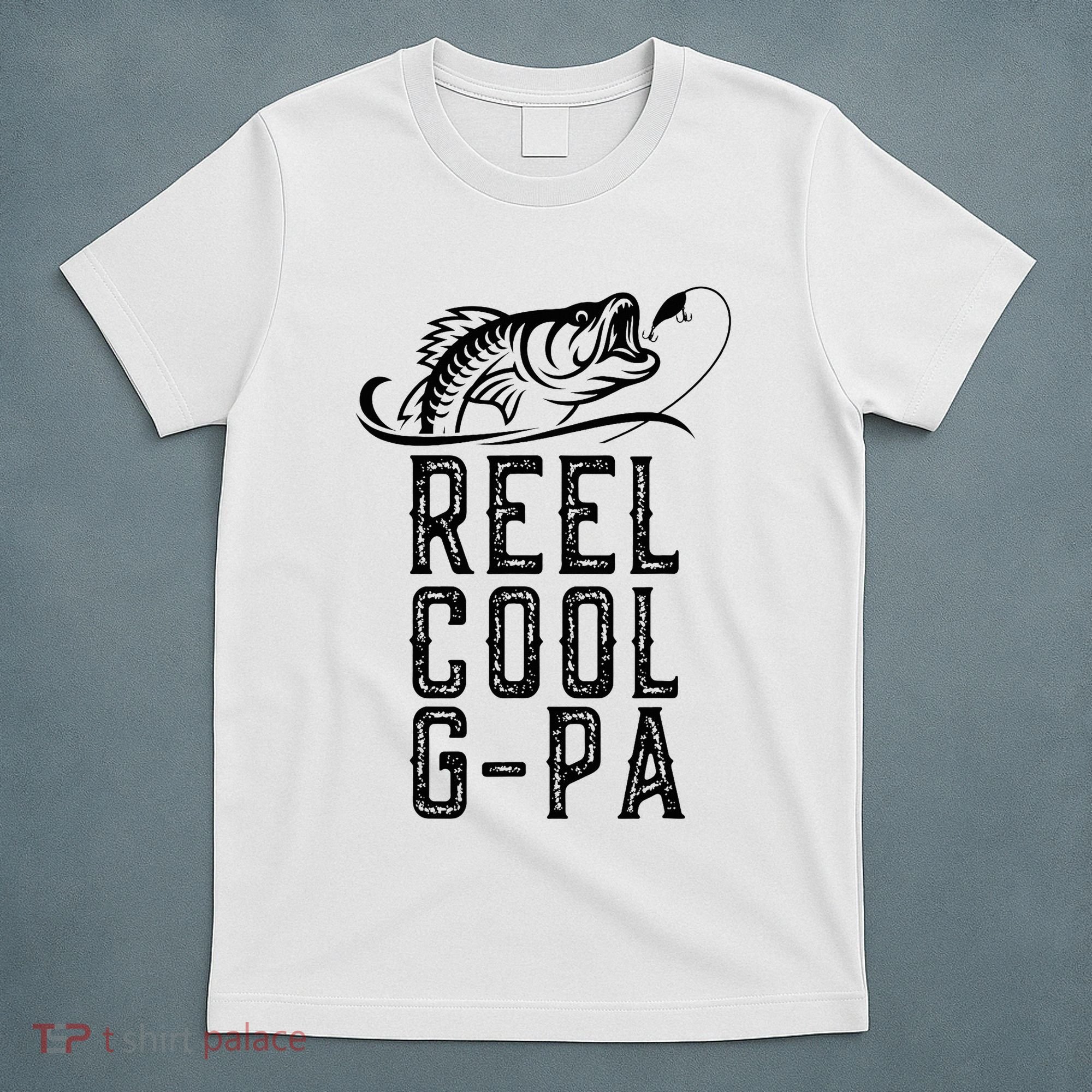 Reel Cool Gpa Funny Retro Fishing T-Shirt