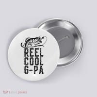 Reel Cool Gpa Funny Retro Fishing Button thumb 0