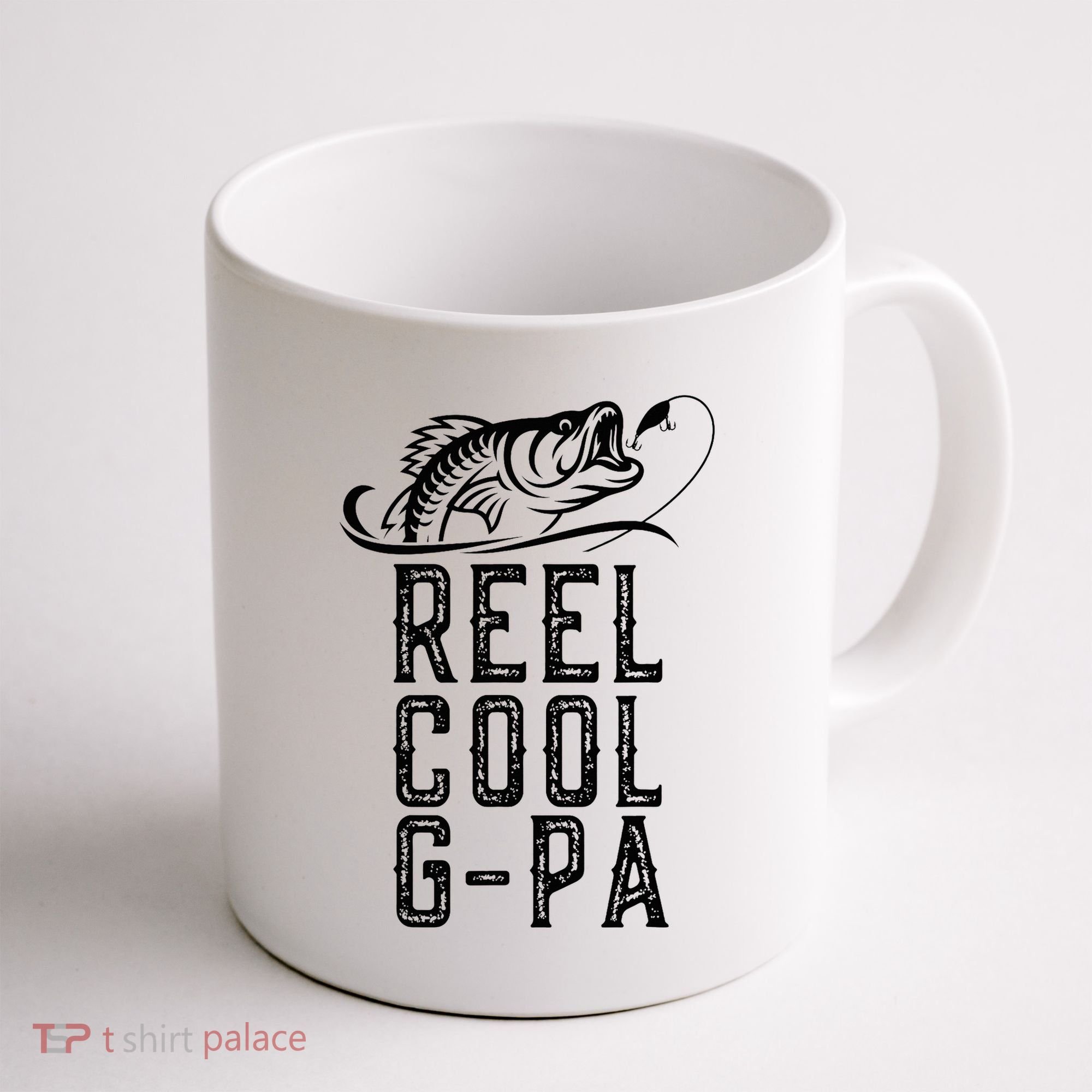 Reel Cool Gpa Funny Retro Fishing Coffee Mug