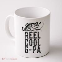 Reel Cool Gpa Funny Retro Fishing Coffee Mug thumb 0