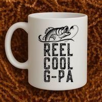 Reel Cool Gpa Funny Retro Fishing Coffee Mug thumb 2